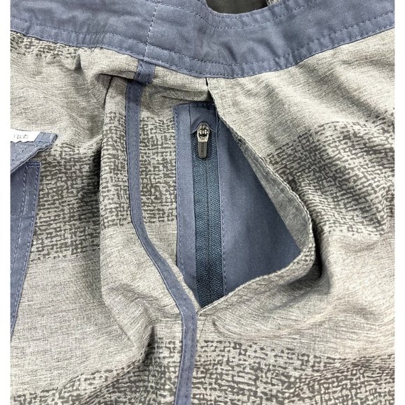 Vuori Mens Size 38 Cruise Board Shorts Performance 4 Way Stretch Gray Stripe - Picture 14 of 16
